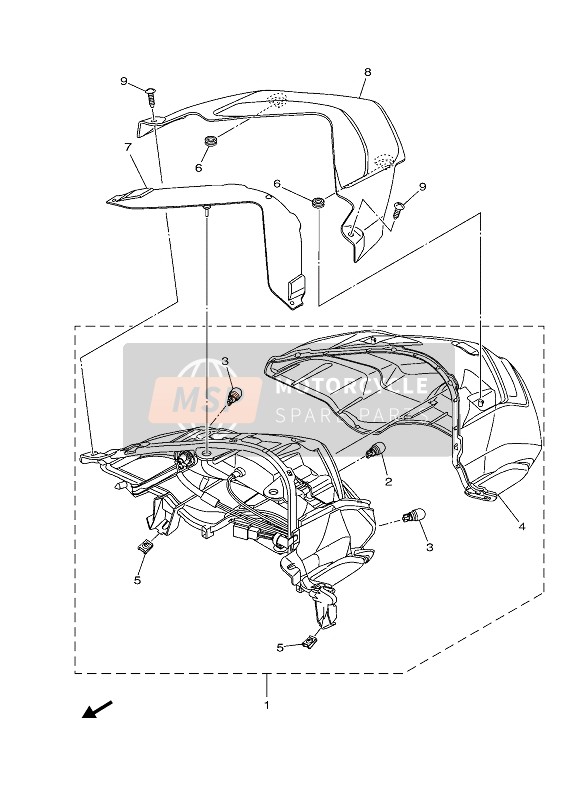 Yamaha NMAX 125 2020 Feu Arrière pour un 2020 Yamaha NMAX 125